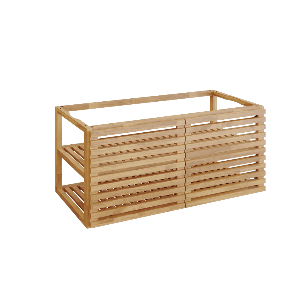 Teaková vložka do stolu OFYR PRO s 2 dvířky Teak Wood Large