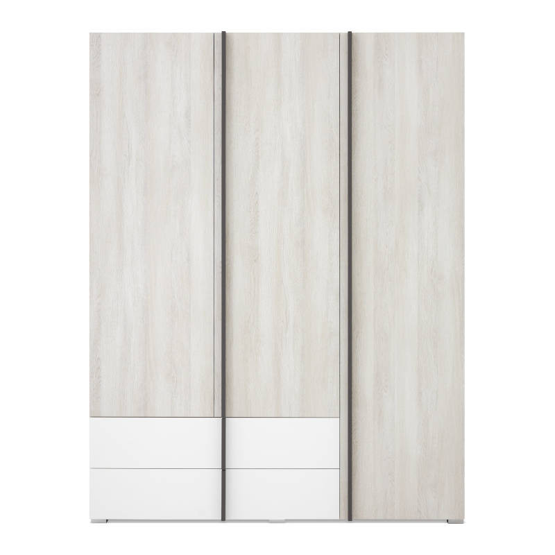 Šatní skříň Remo RM1 Barva korpusu + barva dveří: Dub Wilton/ Bílá/ Antracit