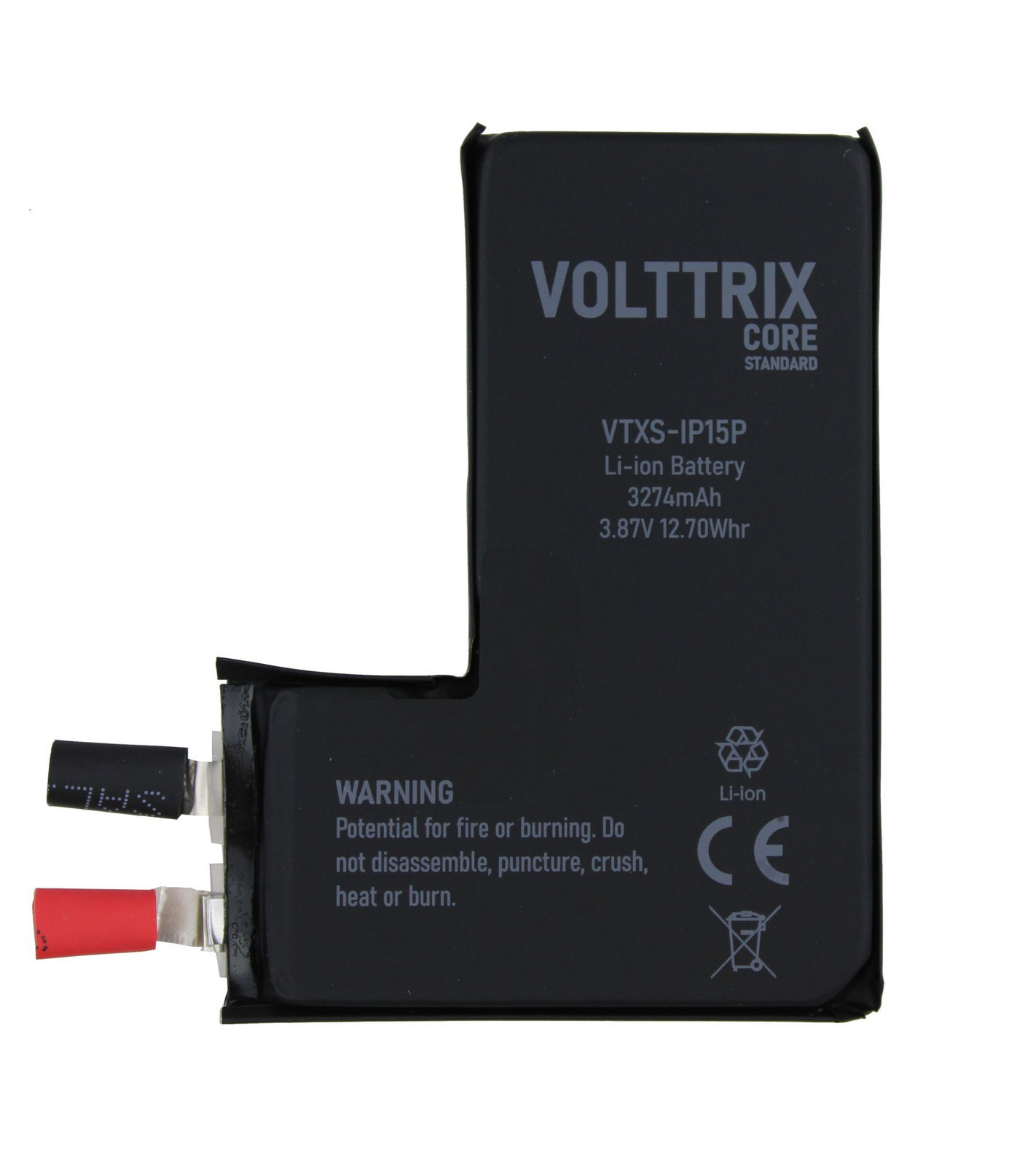 Baterie bez flexe Volttrix Core iPhone 15 Pro (Článek) 3274 mAh