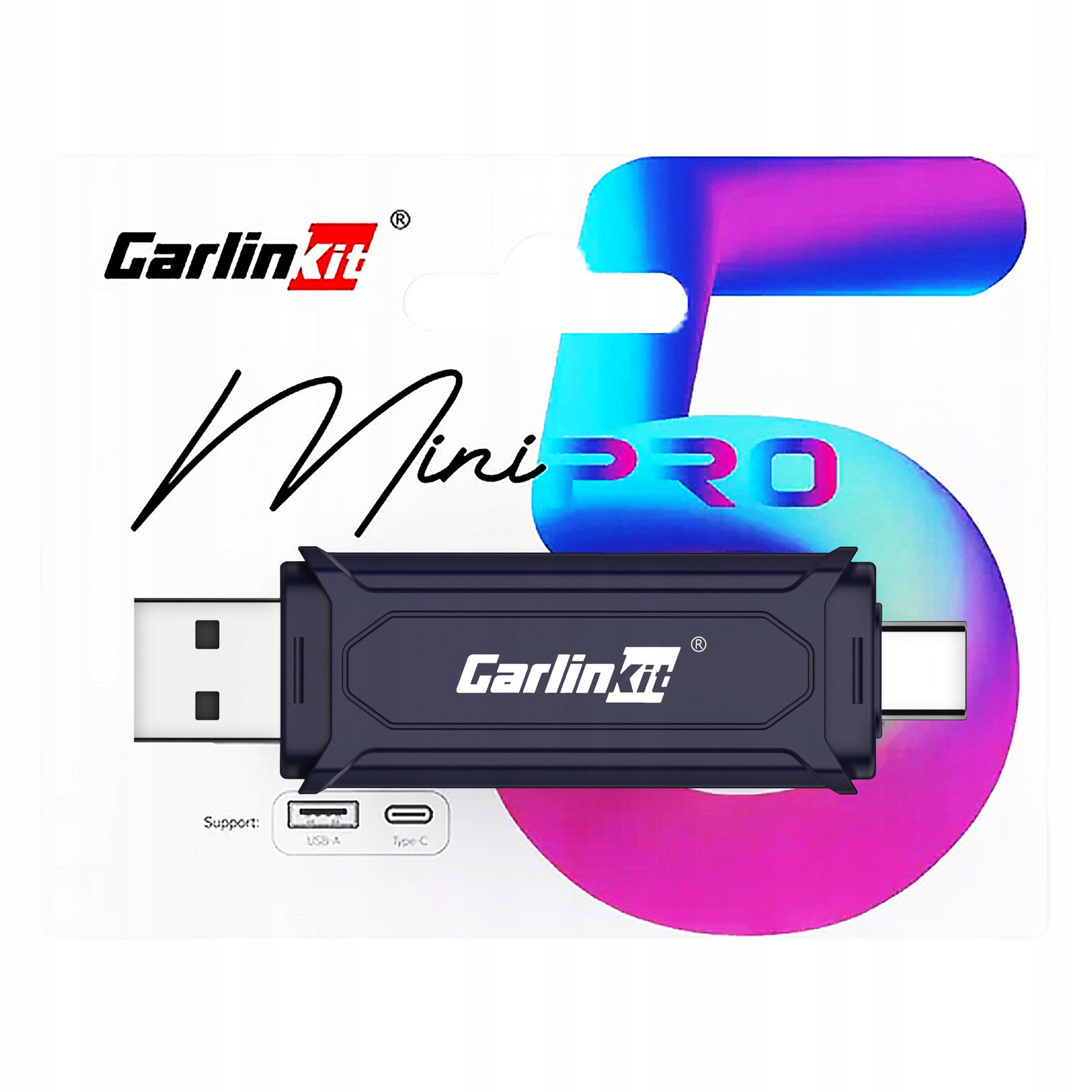 Adaptér CarlinKit Mini Se Pro pro Apple CarPlay Android Auto Bezdrátový