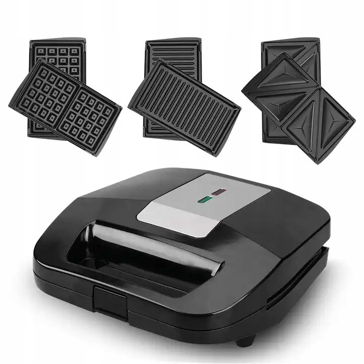 Multifunkční opékač topinek Toustovač Gril Vaflovač 3v1