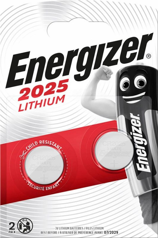 Specializovaná Lithiová Baterie CR2025 Blistry 10 Kusů Energizer