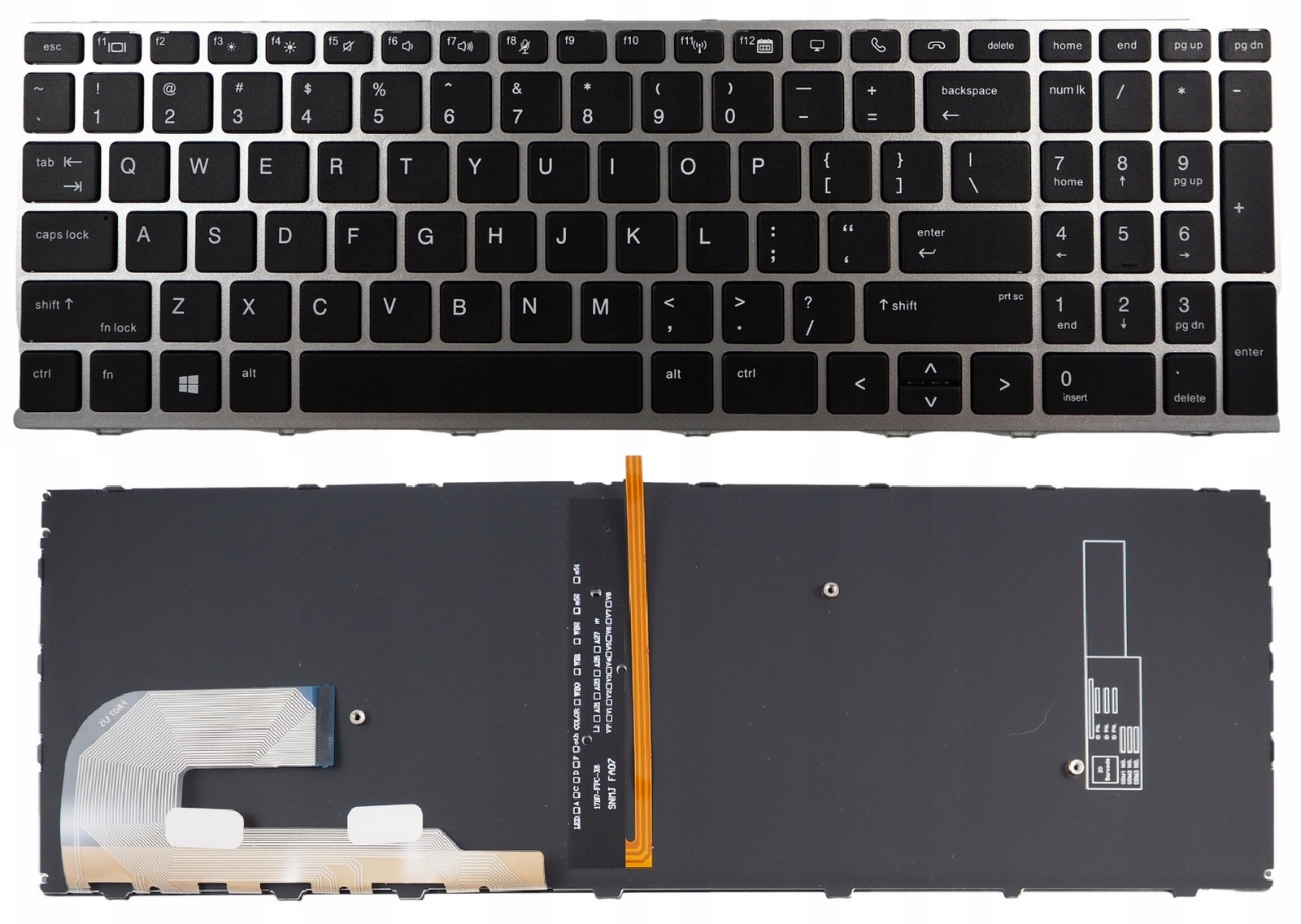 Klávesnice pro Hp EliteBook 850 G5 755 G5 850 G6 /led