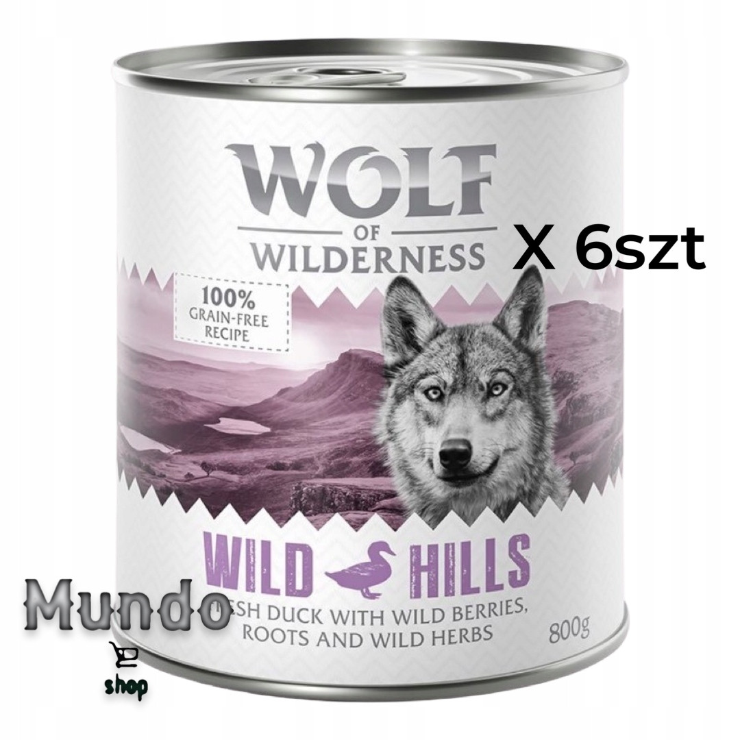 Výhodné balení: Wolf of Wilderness Adult 12 x 800 g - Green Fields - jehněčí