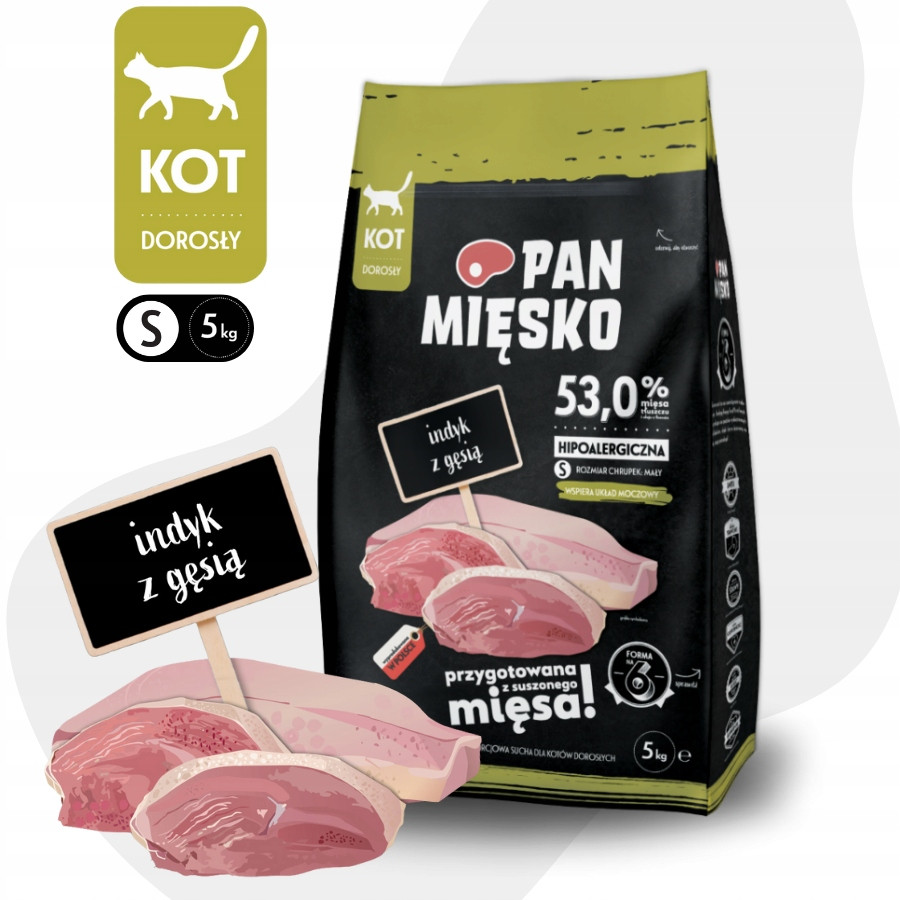 Pan Mięsko Cat krůtí s husou Small - 5 kg