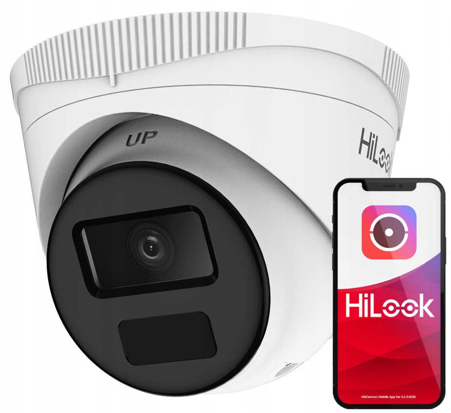 Ip kamera 4MPx 2K+ HiLook by Hikvision IPC-T241H-C PoE Venkovní H.265