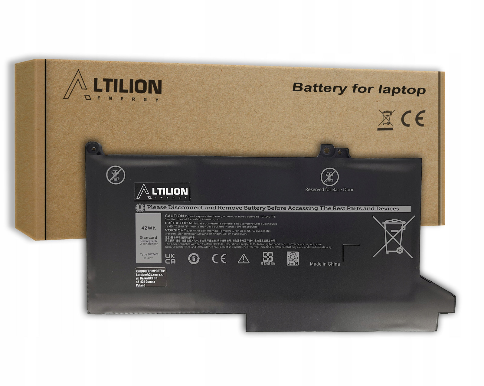 Baterie 0G74G 02PFPW pro Dell Latitude 5300 5310 7300 7400