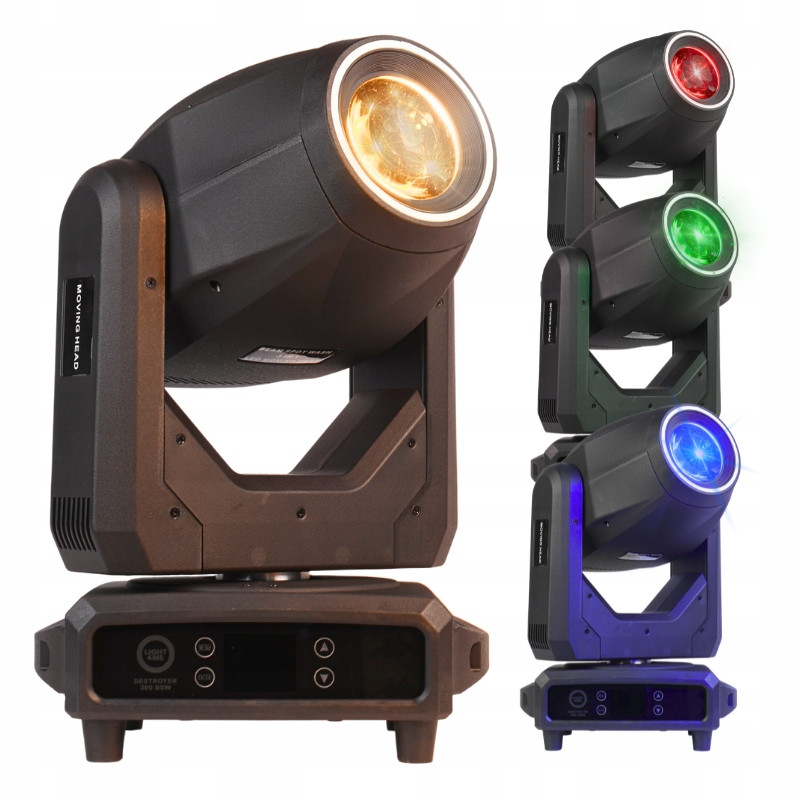 LIGHT4ME Destroyer 300 Bsw pohyblivá hlava Led beam spot wash efekt ring