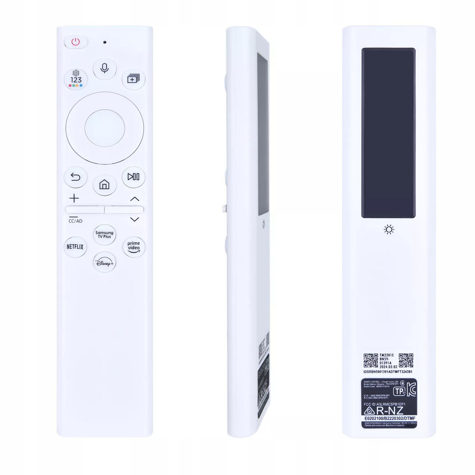 Solární Dálkový Ovladač Pro Samsung BN59-01391A, Bílý