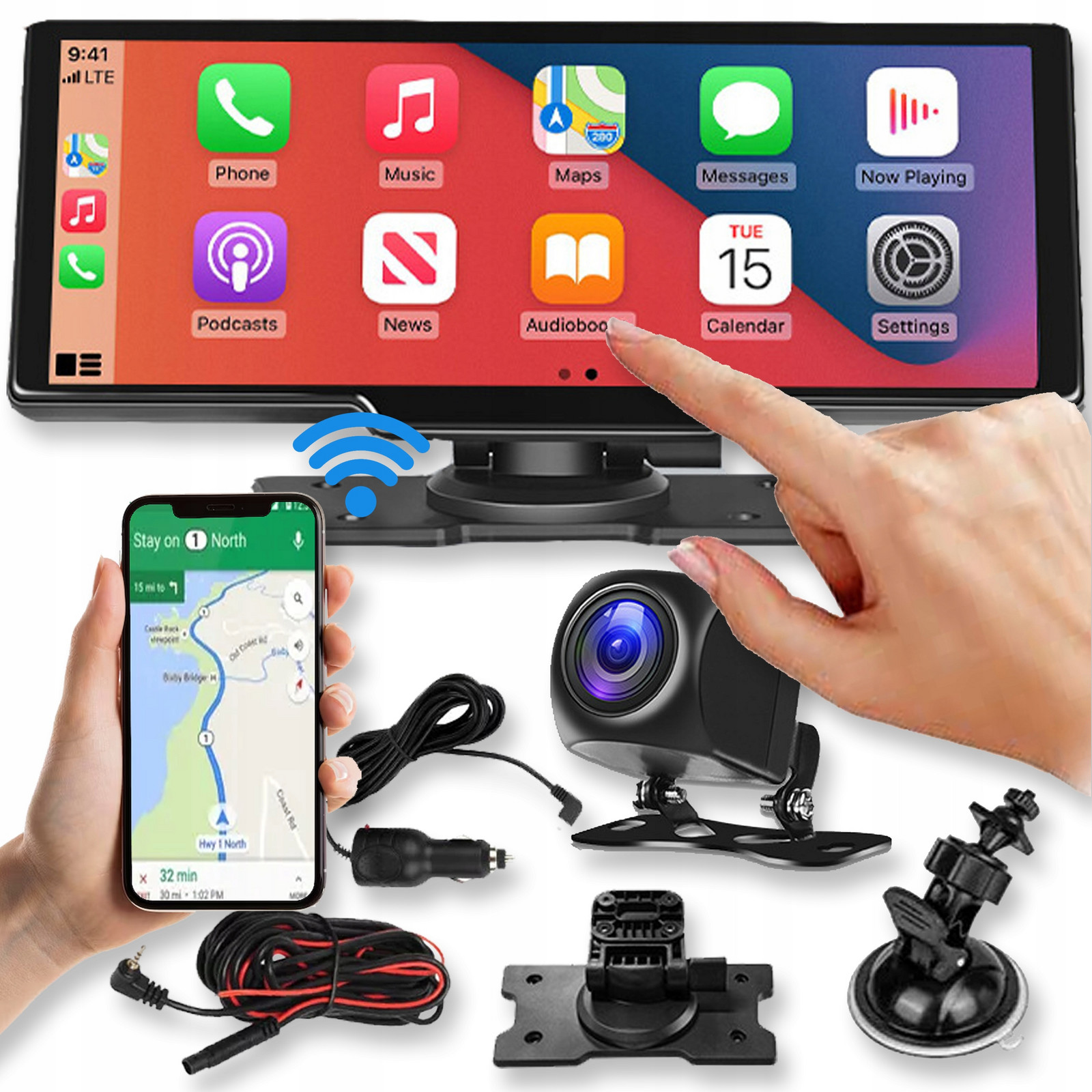 Automobilový Monitor Android Carplay Auto Couvací Kamera 10