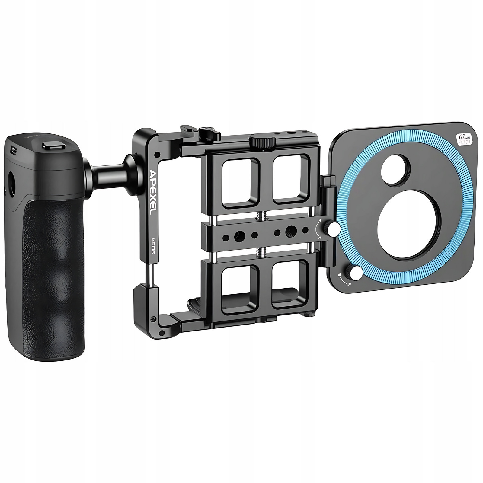 Apexel Bezdrátová sada pro vlogování Držák s Powerbankou Dálkové ovládání Bt