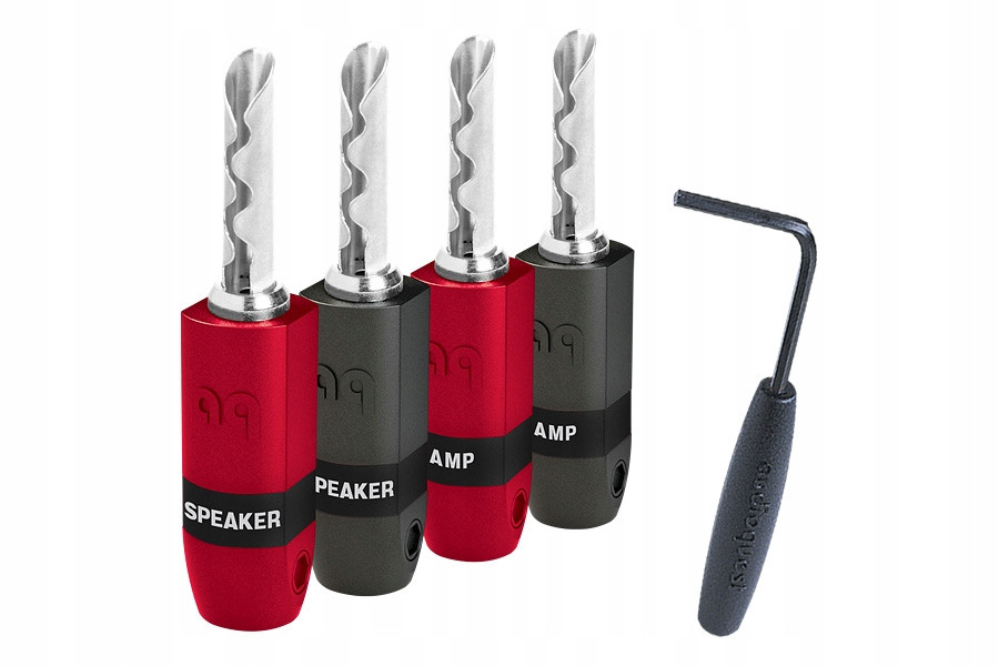 Audioquest SureGrip 300 Bfa banánkový konektor na repro kabel stříbrný 4 kusy