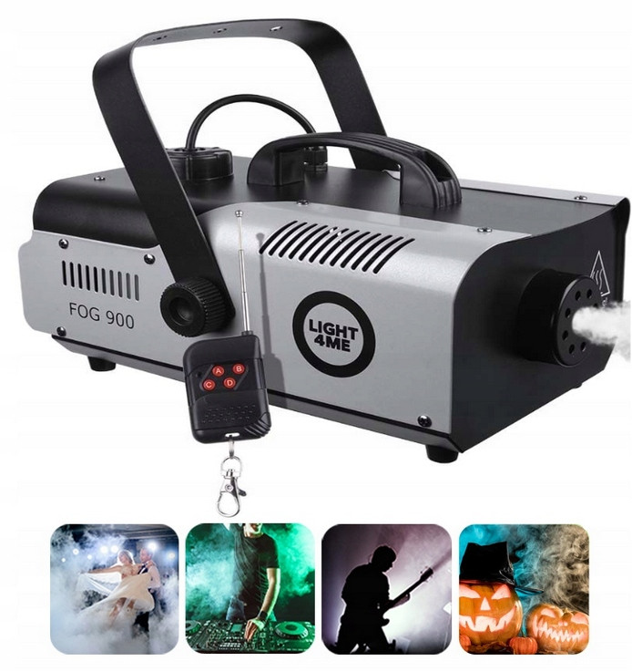 Výrobník Kouře, Mlha, Výkonný, Velmi Výkonný LIGHT4ME Fog 900 Dálkové Ovládání