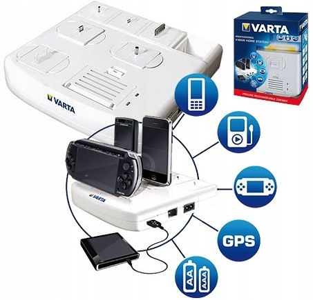 Varta Professional V-Man Domácí nabíjecí stanice pro 8 adaptérů