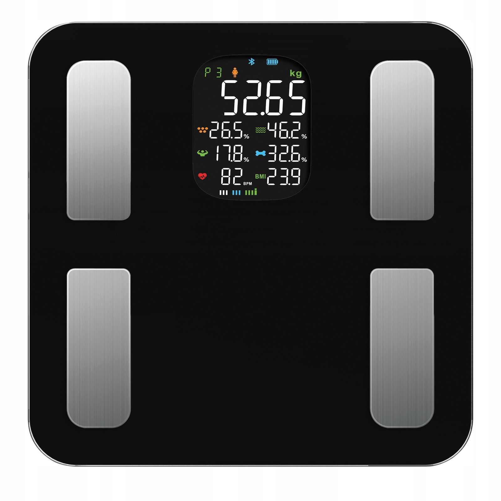 Koupelnová váha Oro-bluetooth H Smart Black