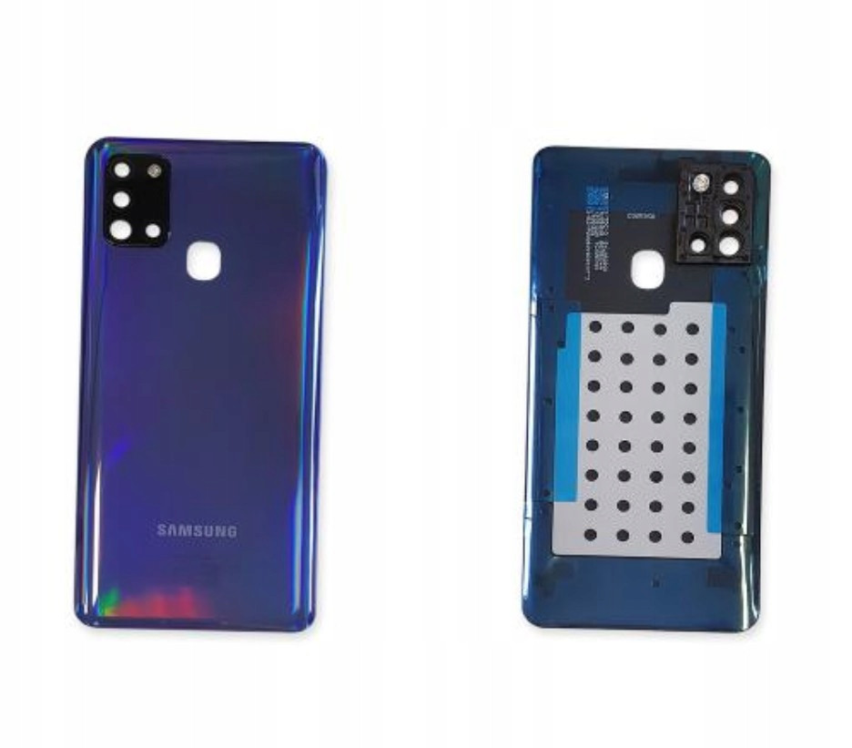Org Originální klapka zadní zadní kryt pro Samsung Galaxy A21s; SM-A217F modrá