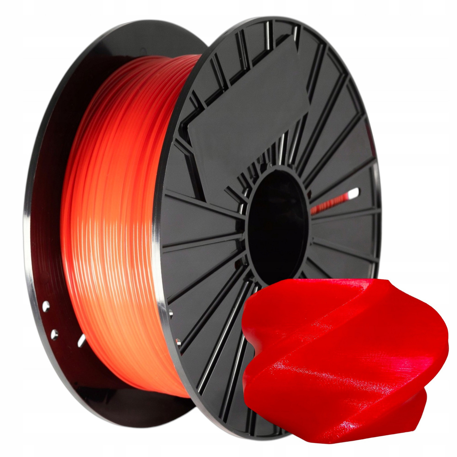 Filament Pla Červený Transparentní 1,75 mm 3 kg F3D