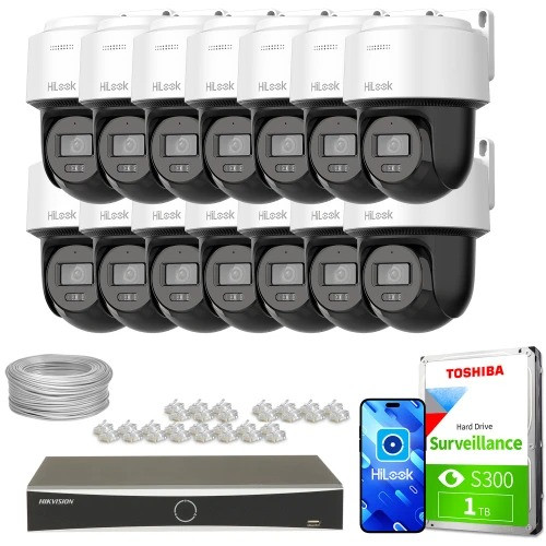 Monitorovací sada dům firma kamera 14x PTZ-N4MP-P 4MPx IR30 otočná