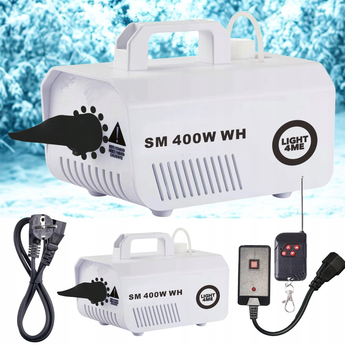 Stroj Na Výrobu Sněhu, Umělý Sníh, Silný Sníh 400 W Dálkové Ovládání