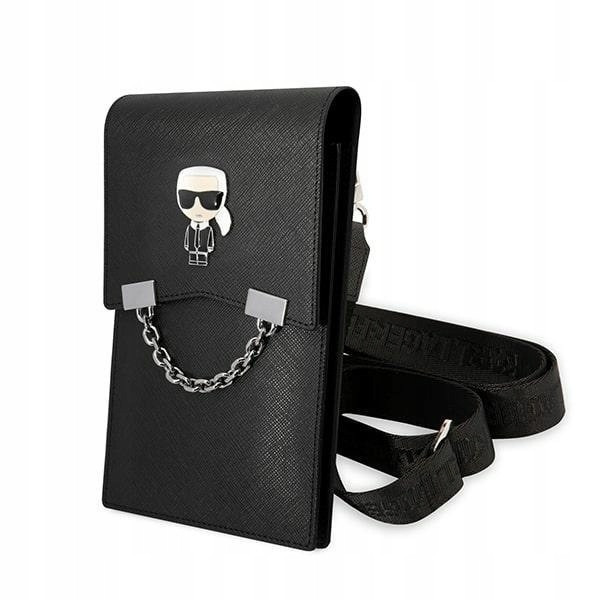 Karl Lagerfeld Kabelka Klwbsaipck černá/černá Ikonik Karl Chain