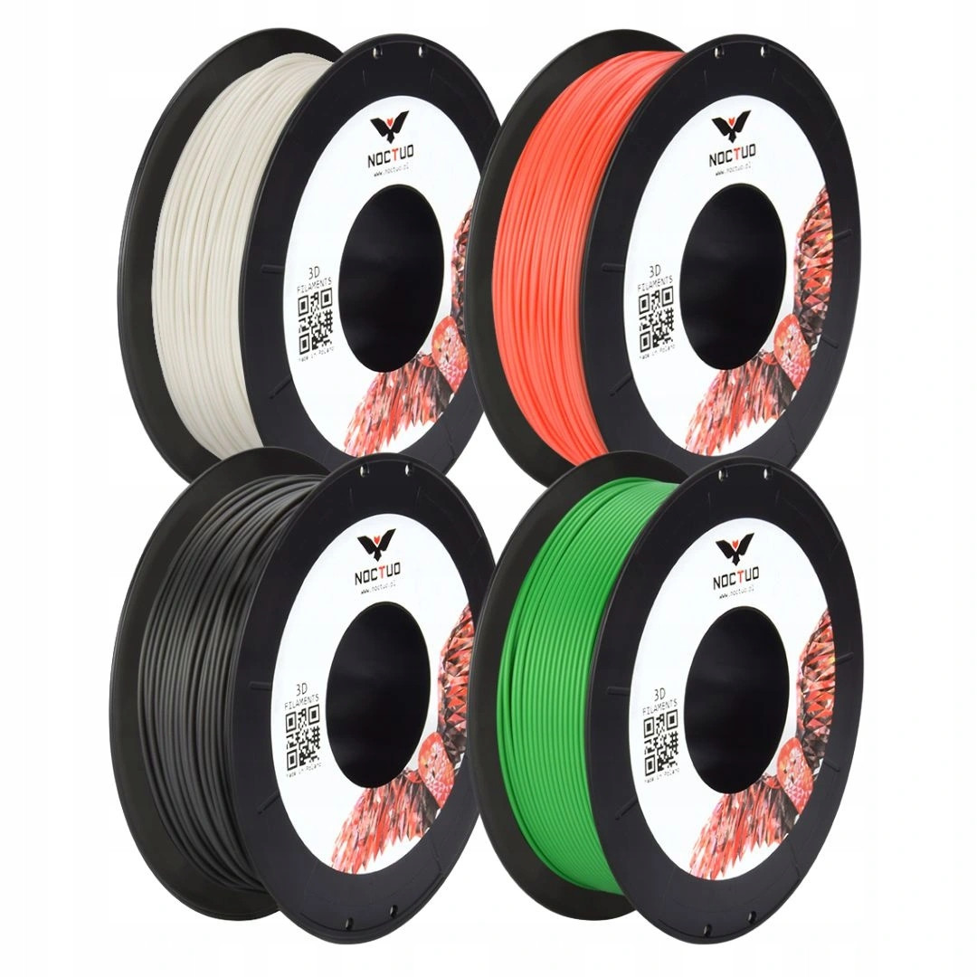 Filament Noctuo Ultra Box 4x0.25 kg 1.75 mm UltraPLA Black Green Red White