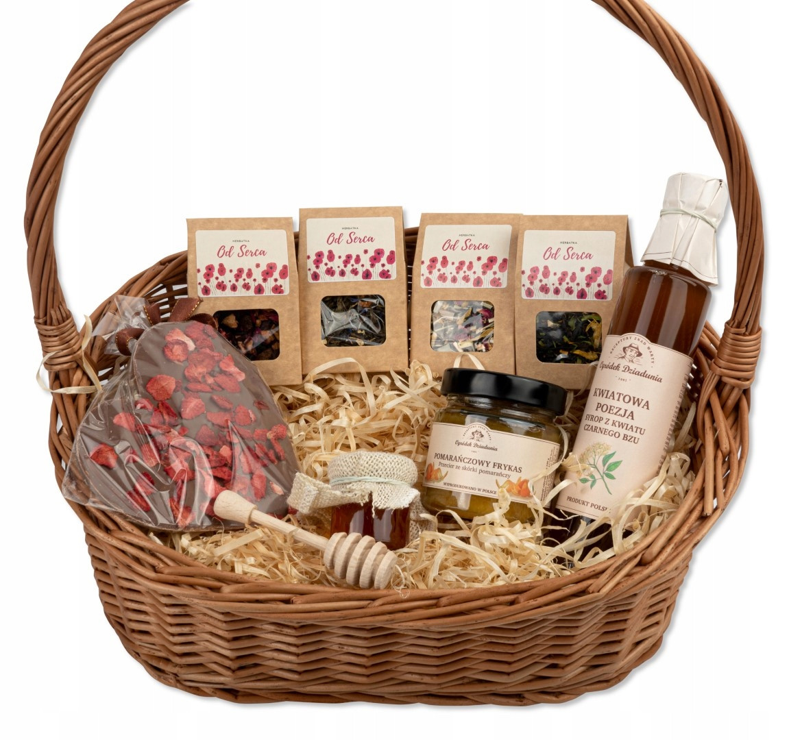 Dárkový koš čajový set čokoláda sirup ostatní