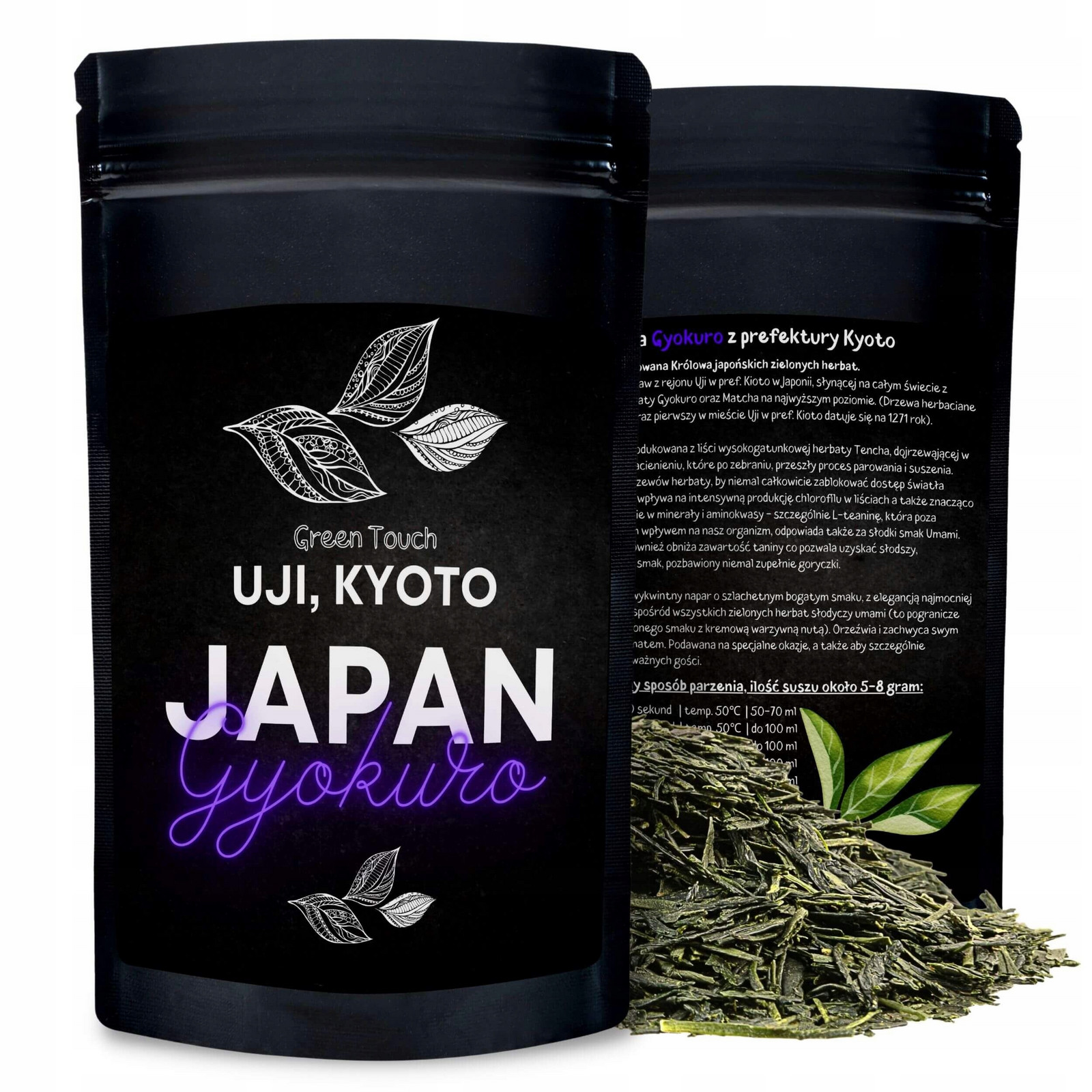 čaj zelený japonský Gyokuro Uji Kyoto 80g