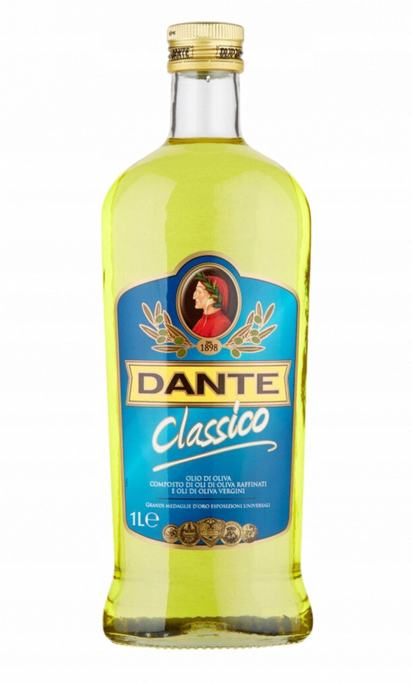 Italský olej Dante 1 litr Classico olivový olej jemná italská značka