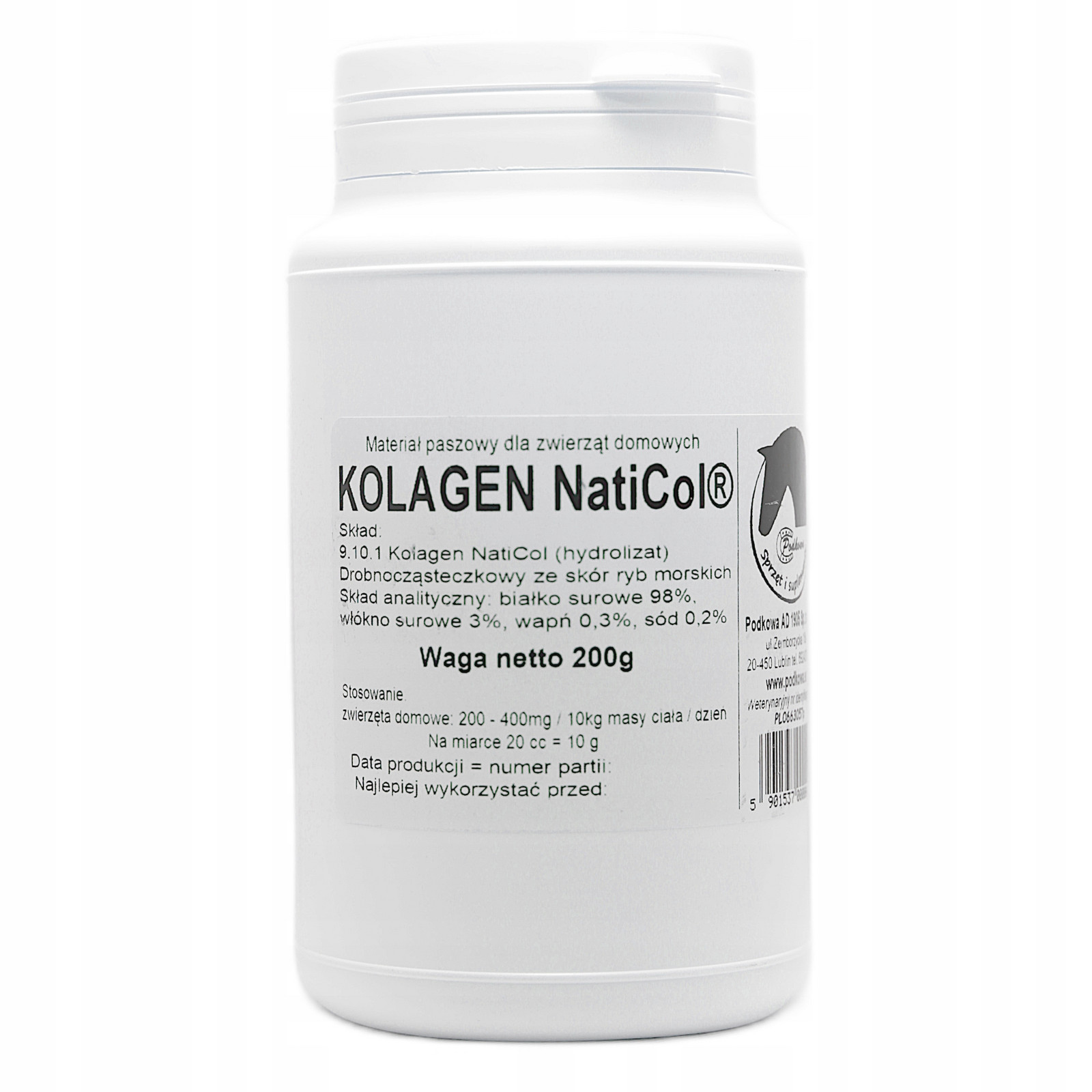 Kolagen v prášku – přírodní podpora pokožky a kloubů NatiCol Podkowa