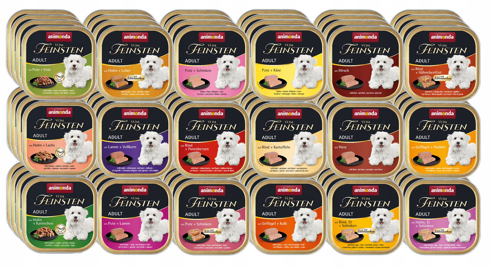 Animonda vom Feinsten Set 72x150g MIX 18 příchutí