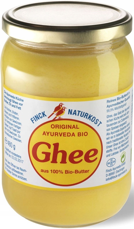 Přepuštěné Máslo Ghee Bio 480 g Finck Ayurveda