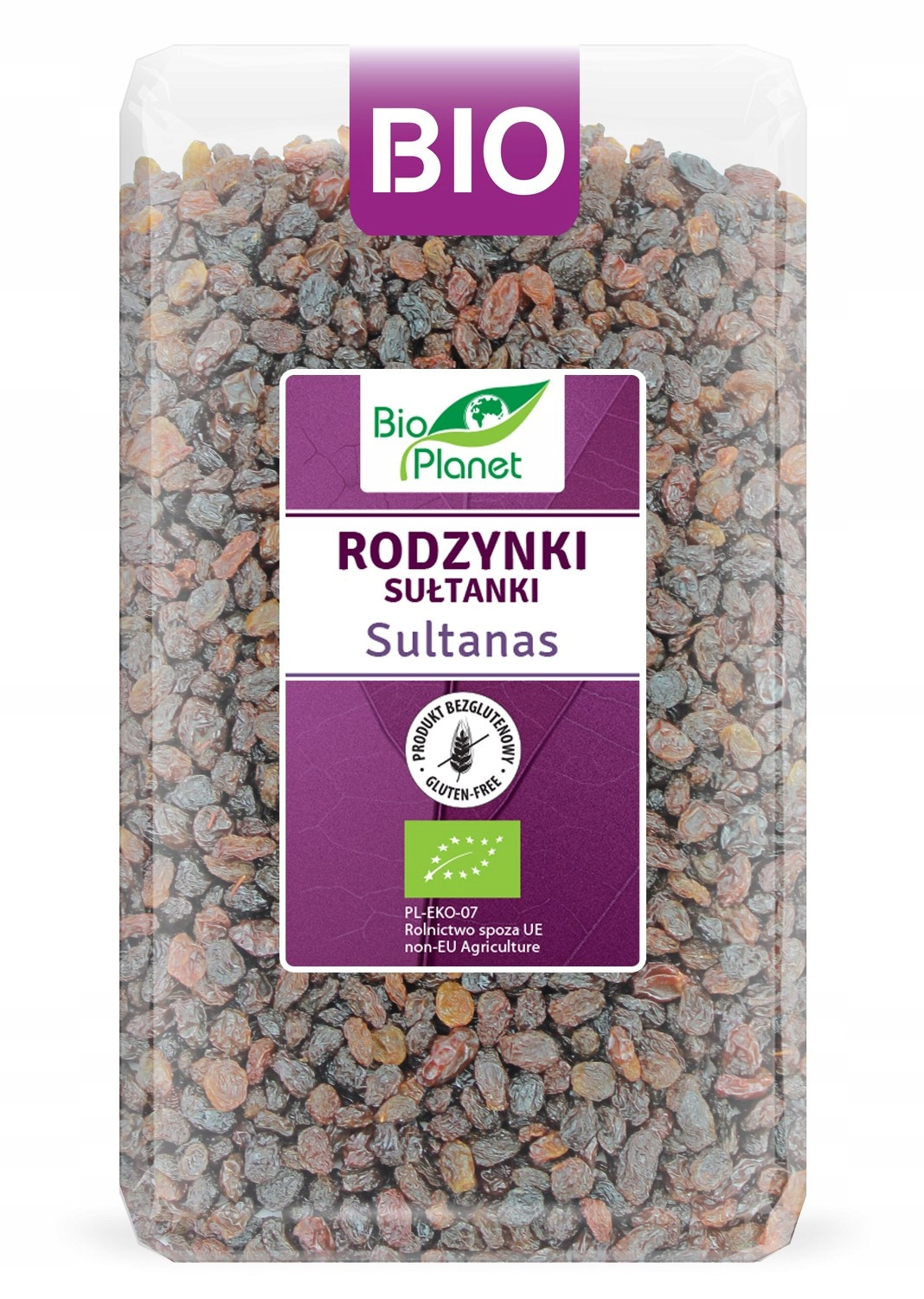 Bio planet rozinky sultánky bezlepkové bio 1 kg