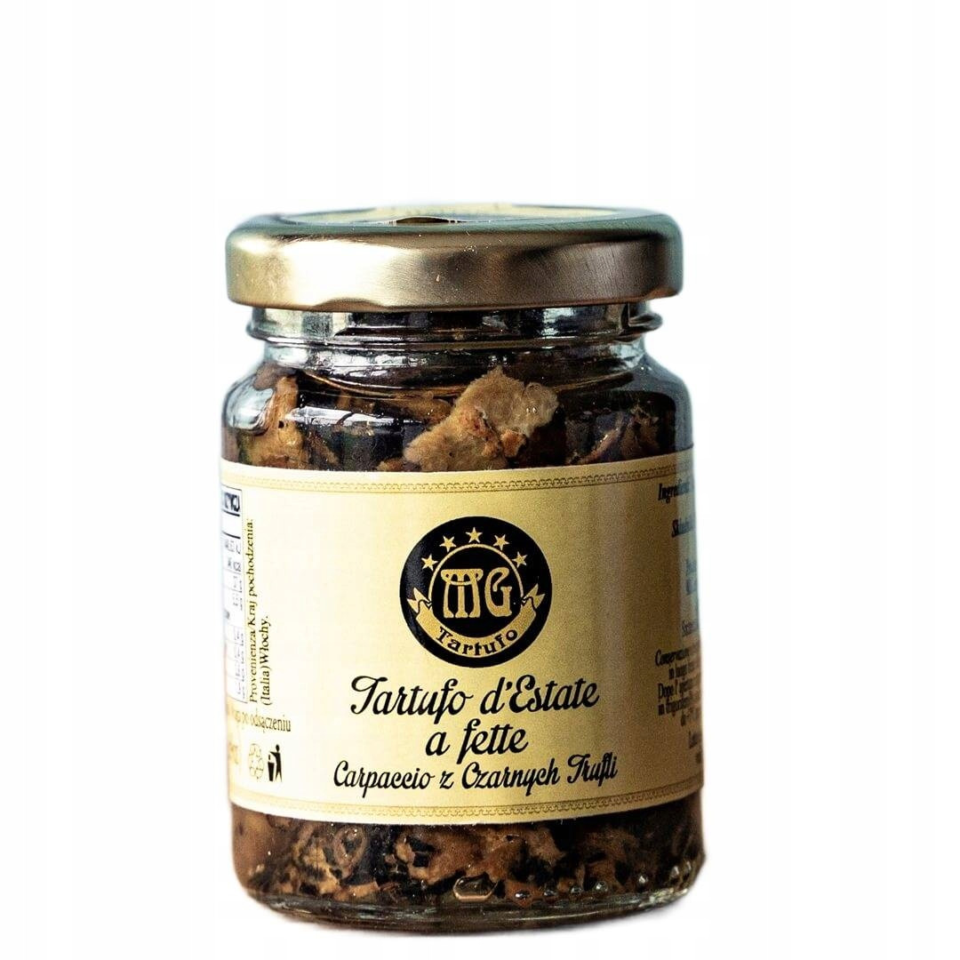 Carpaccio z italských lanýžů v olivovém oleji lanýže krájené italské