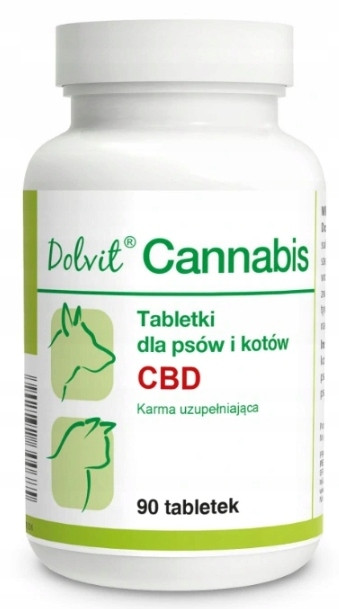 Doplněk pro psa a kočku Dolfos Cannabis 90 tab.