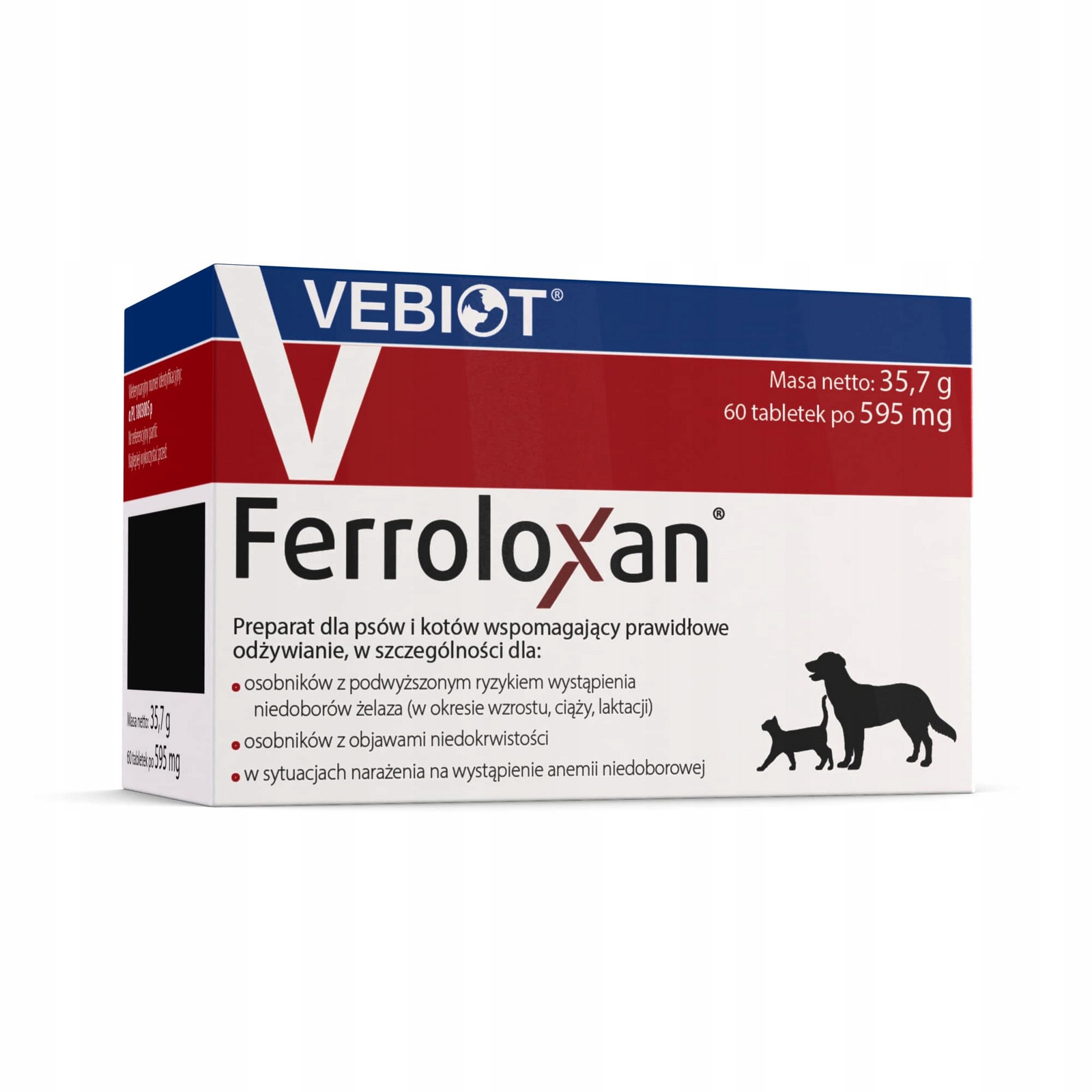 Vebiot Ferroloxan pes/kočka 60 tablet