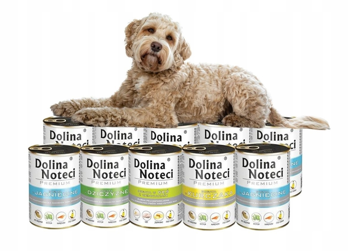 Vlhké krmivo pro psy Dolina Noteci Premium MIX 4 příchutí 10x400 g