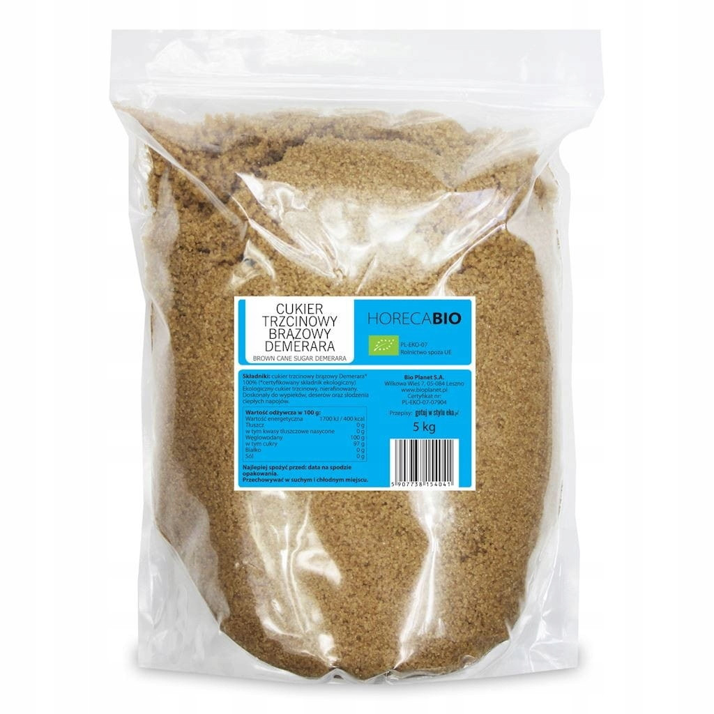 Cukr Třtinový Demerara Bio 5 kg Horeca (bio Planet)