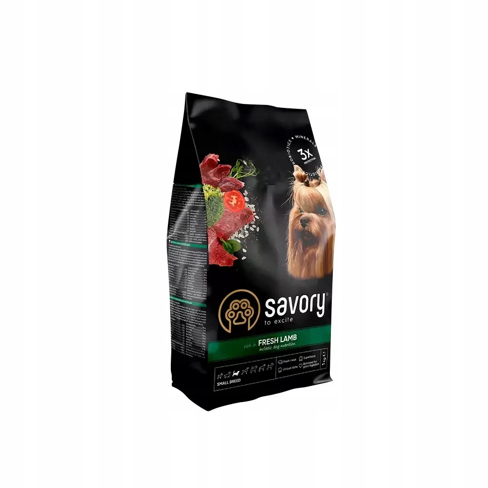 Savory suché krmivo pro psy malých plemen jehněčí 3 kg