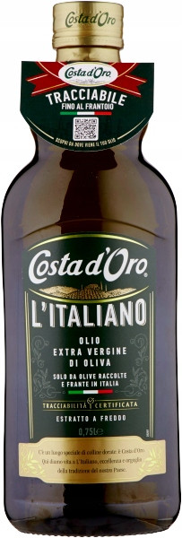 Olivový olej Extravergine Fruttato 750ml Costa D'Oro italský na Itálii