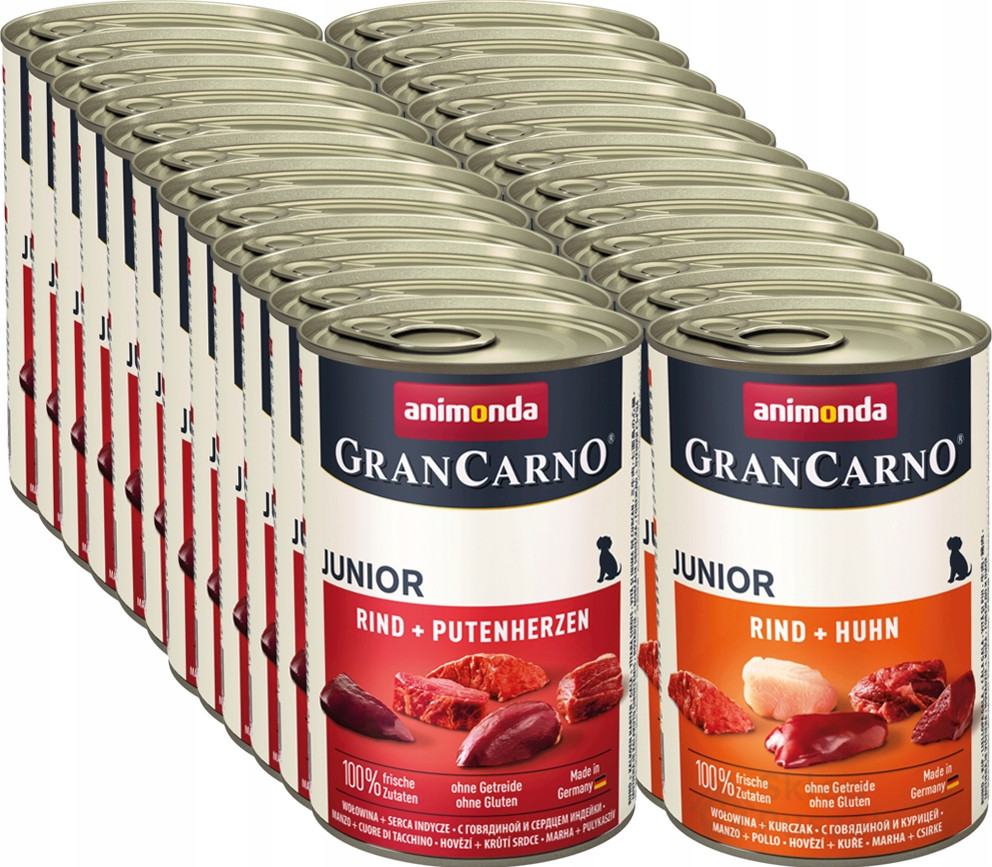 Animonda GranCarno Junior MIX příchuť Set 400g x24