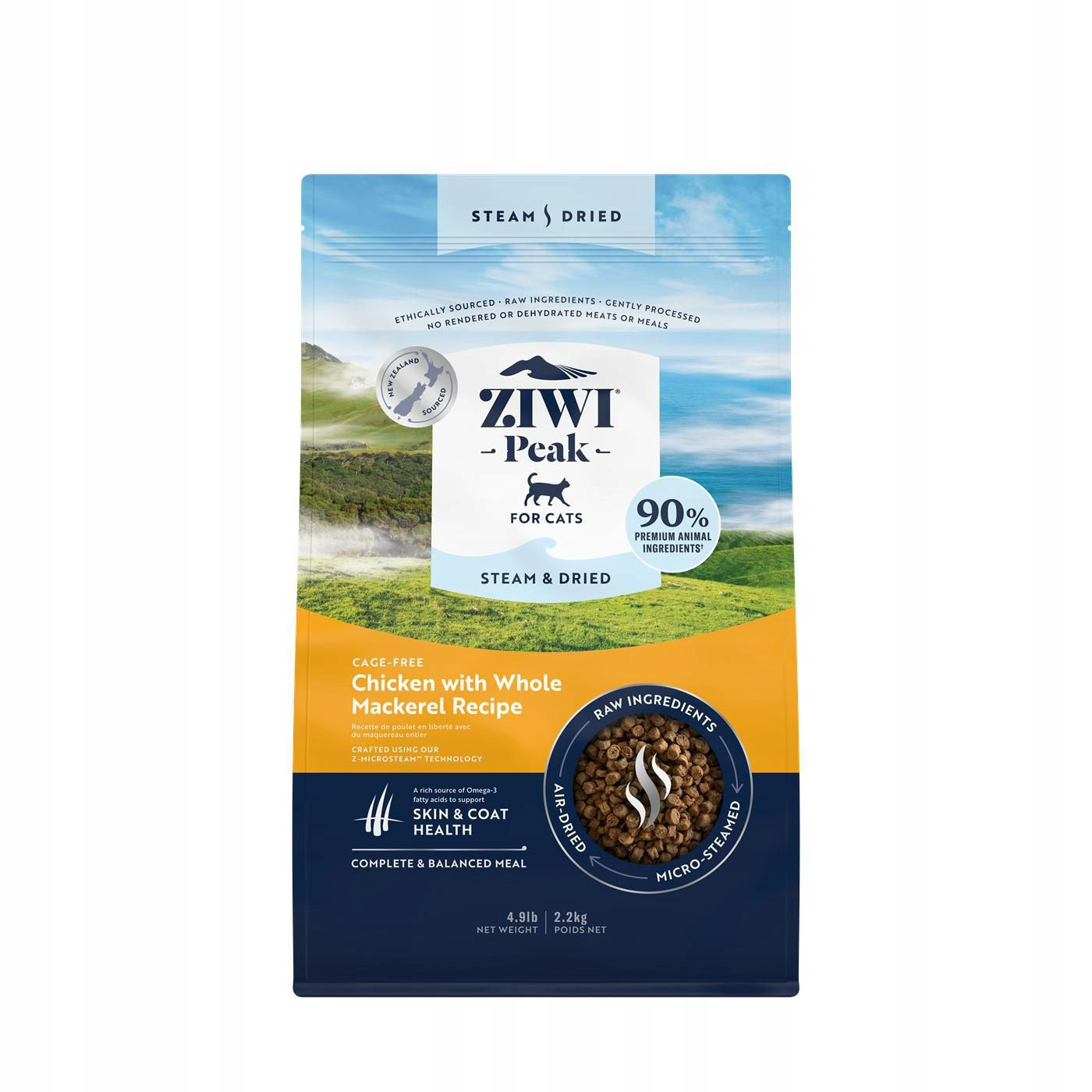 Ziwipeak Pára+sušené Kuře, Kocour 2,2 Kg. (ZP073)