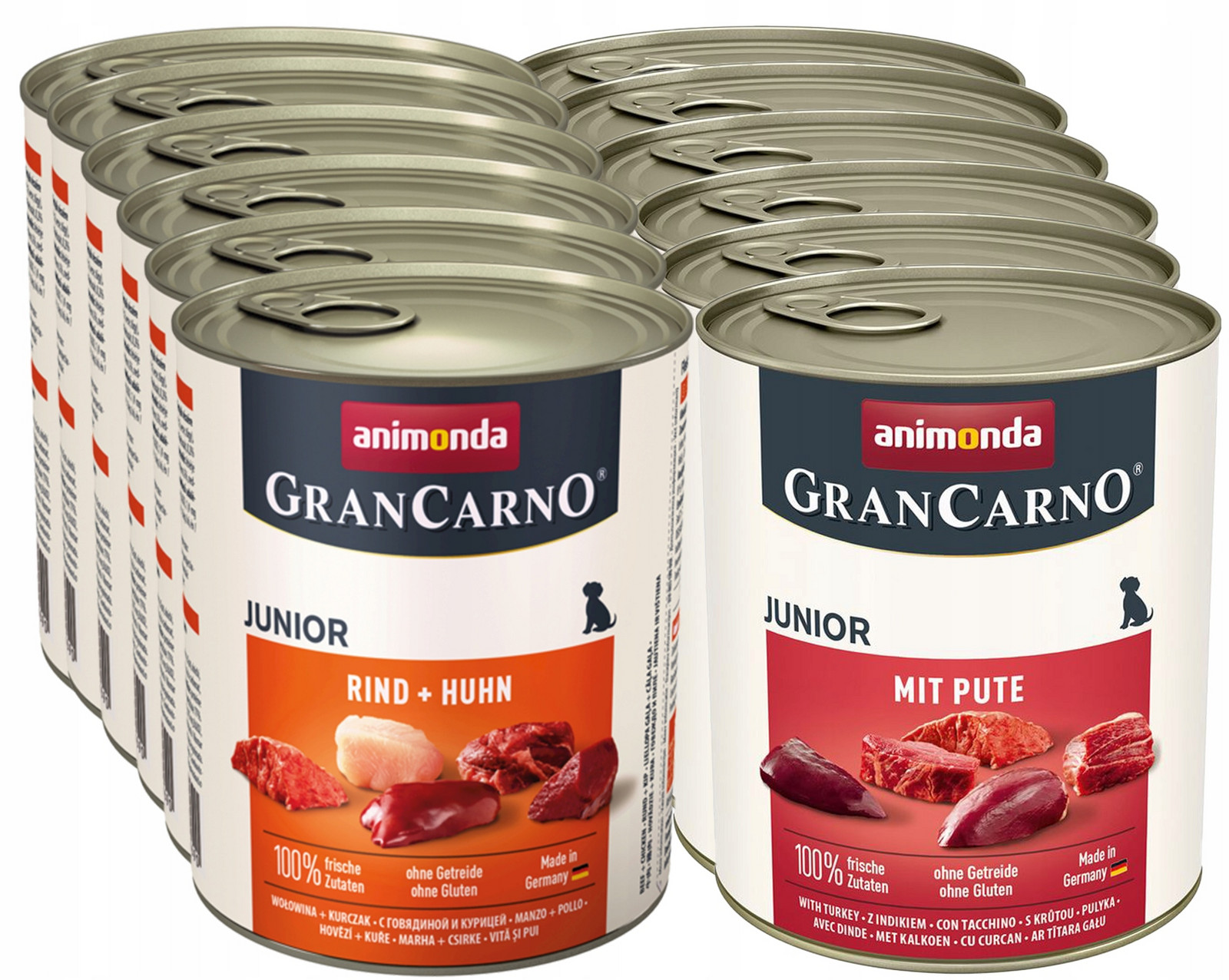 Animonda GranCarno Junior mix chutí Set 12x800g