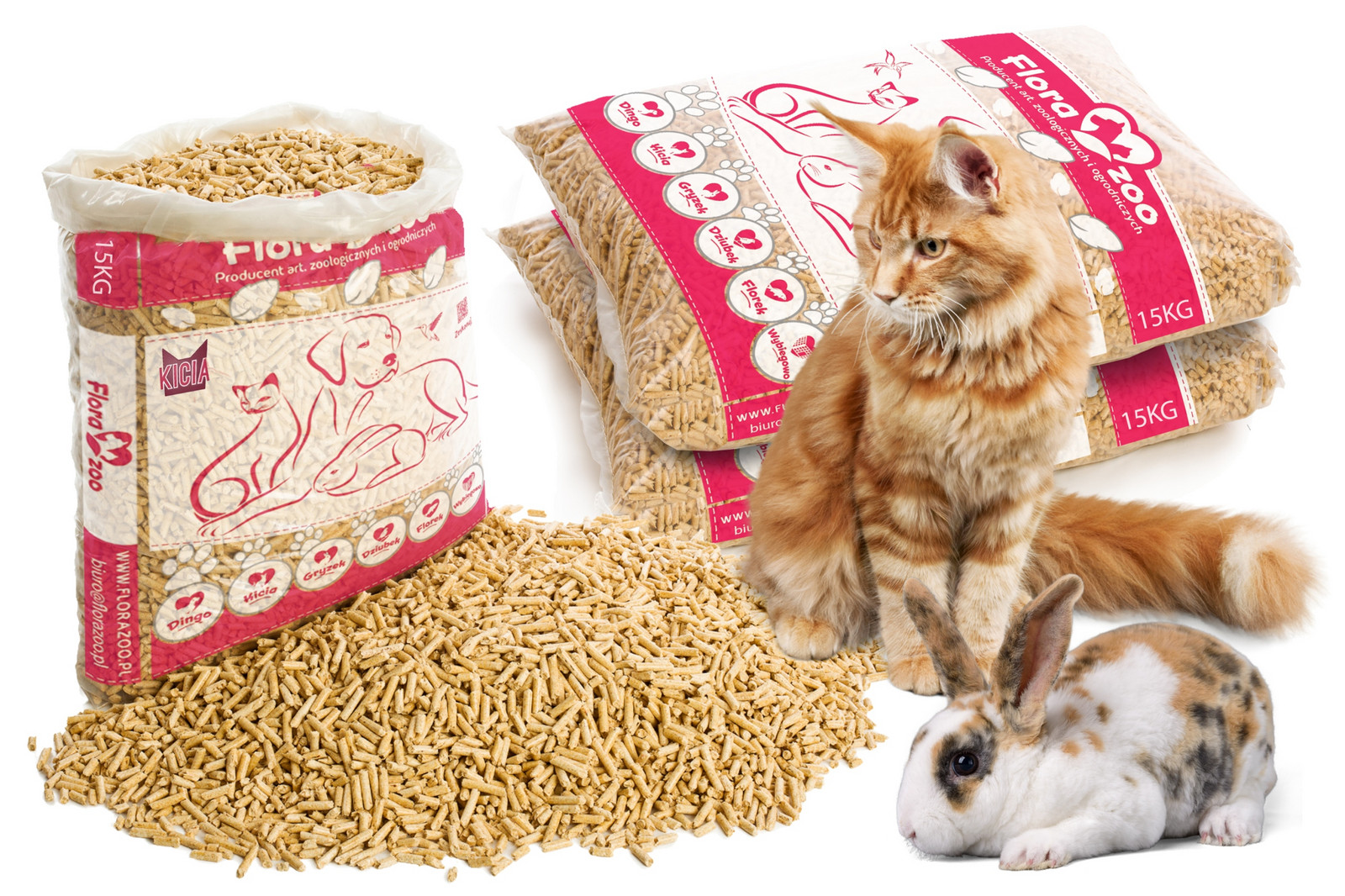 Stelivo Pro Kočky Hlodavce Dřevěné 75L Světlé Levně!