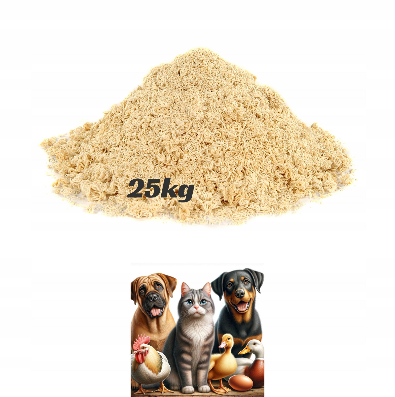 25kg Čisté Instantní těstoviny pro psa bleskové Bez Přísad