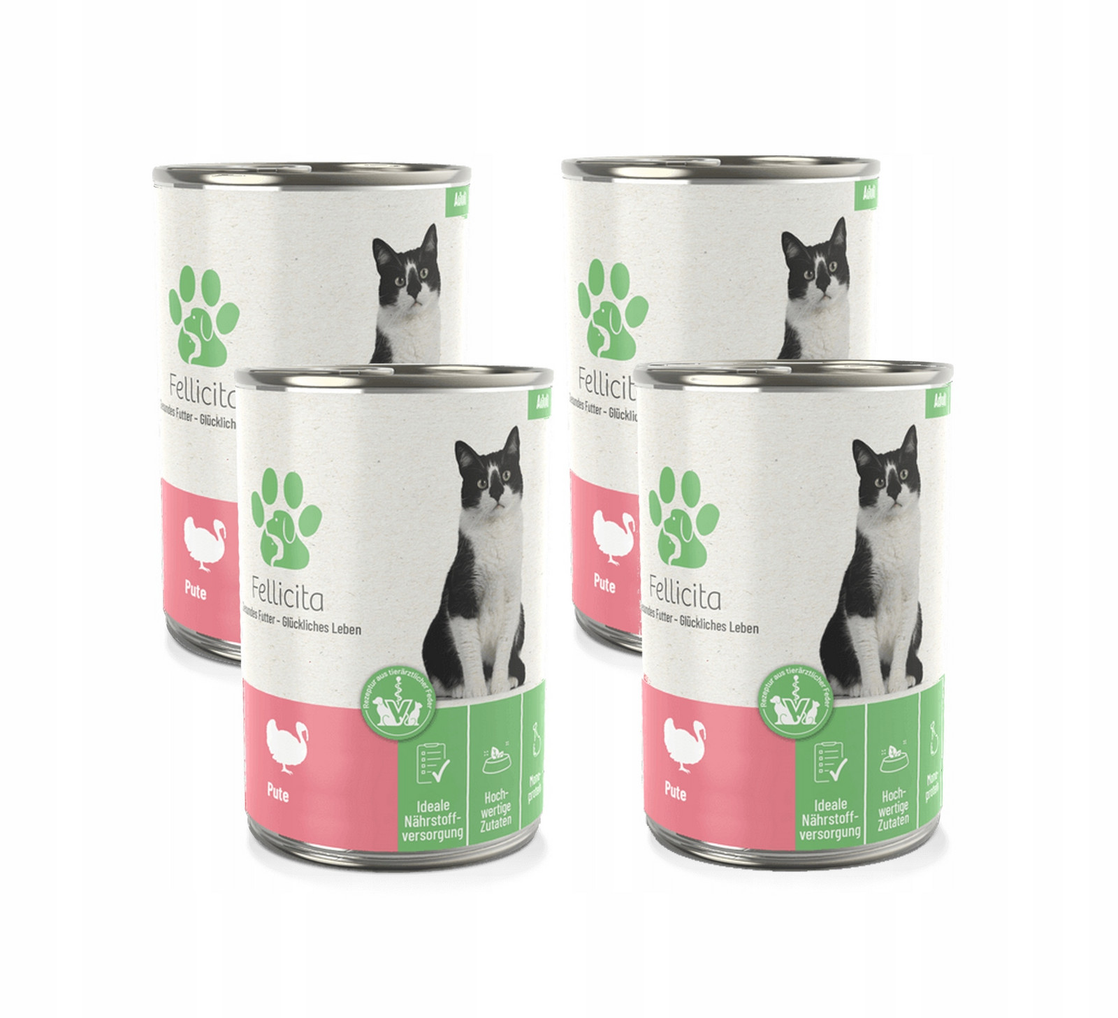 Fellicita Cat Pure Turkey krůta 4x400 g pro kočky