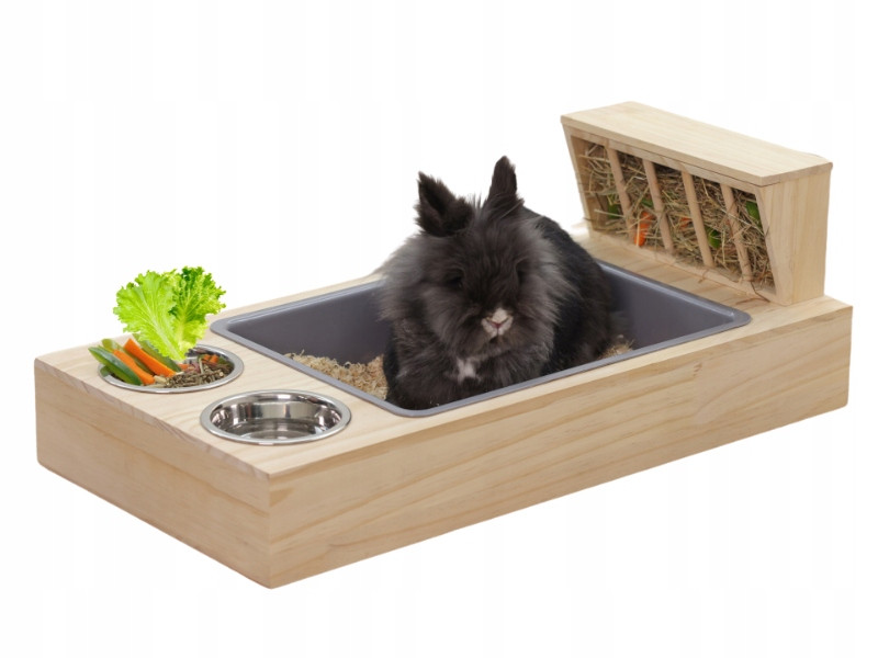 Kerbl pašík na seno bylinky záchod misky sada pro králíka kávy hlodavců