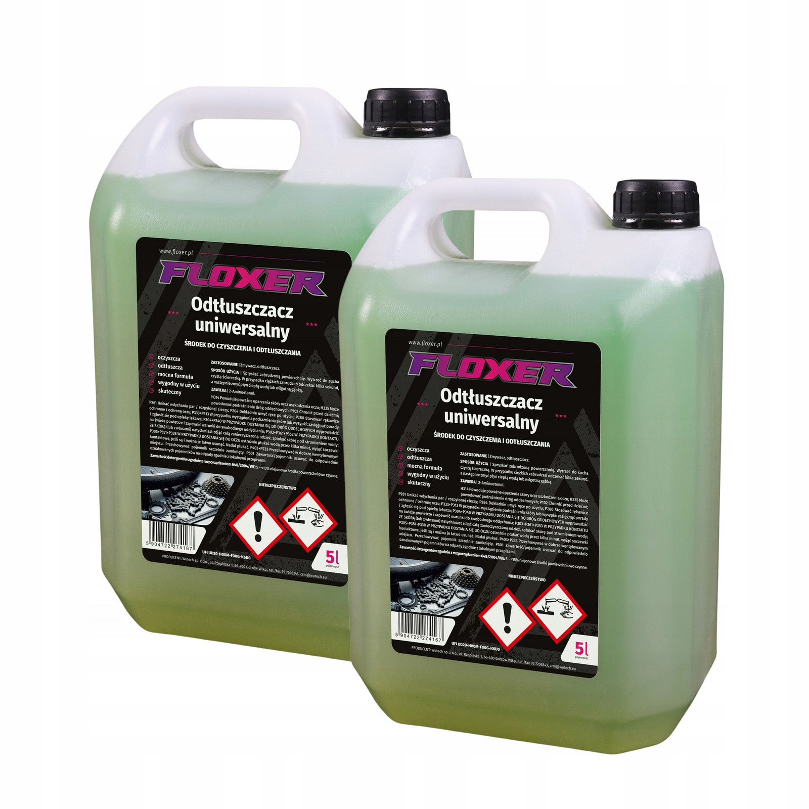 Univerzální odmašťovač Floxer 10 l Odmašťovací kapalina Čisticí prostředek