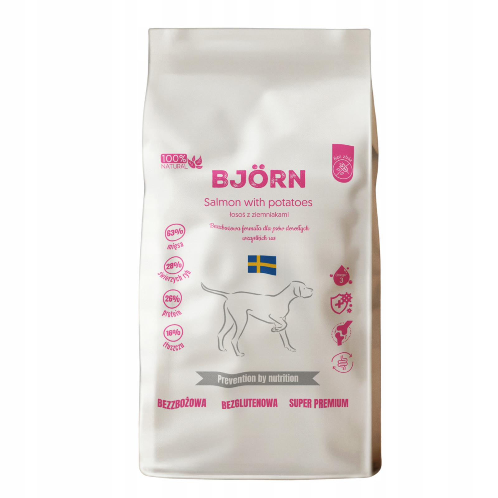 Krmivo Pro Psa Bezobilné Suché Bjorn S Hypoalergenním Lososem Premium 5 Kg