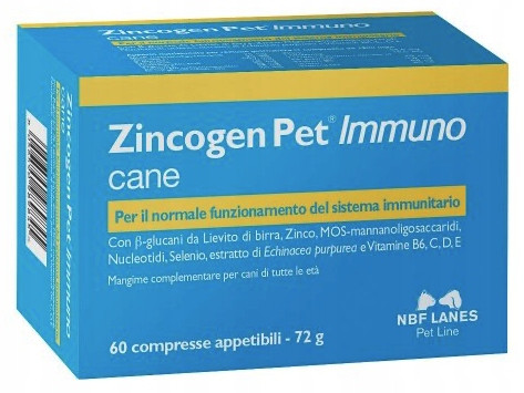 Zincogen Pet Immuno cane 60tab. Nbf Lanes
