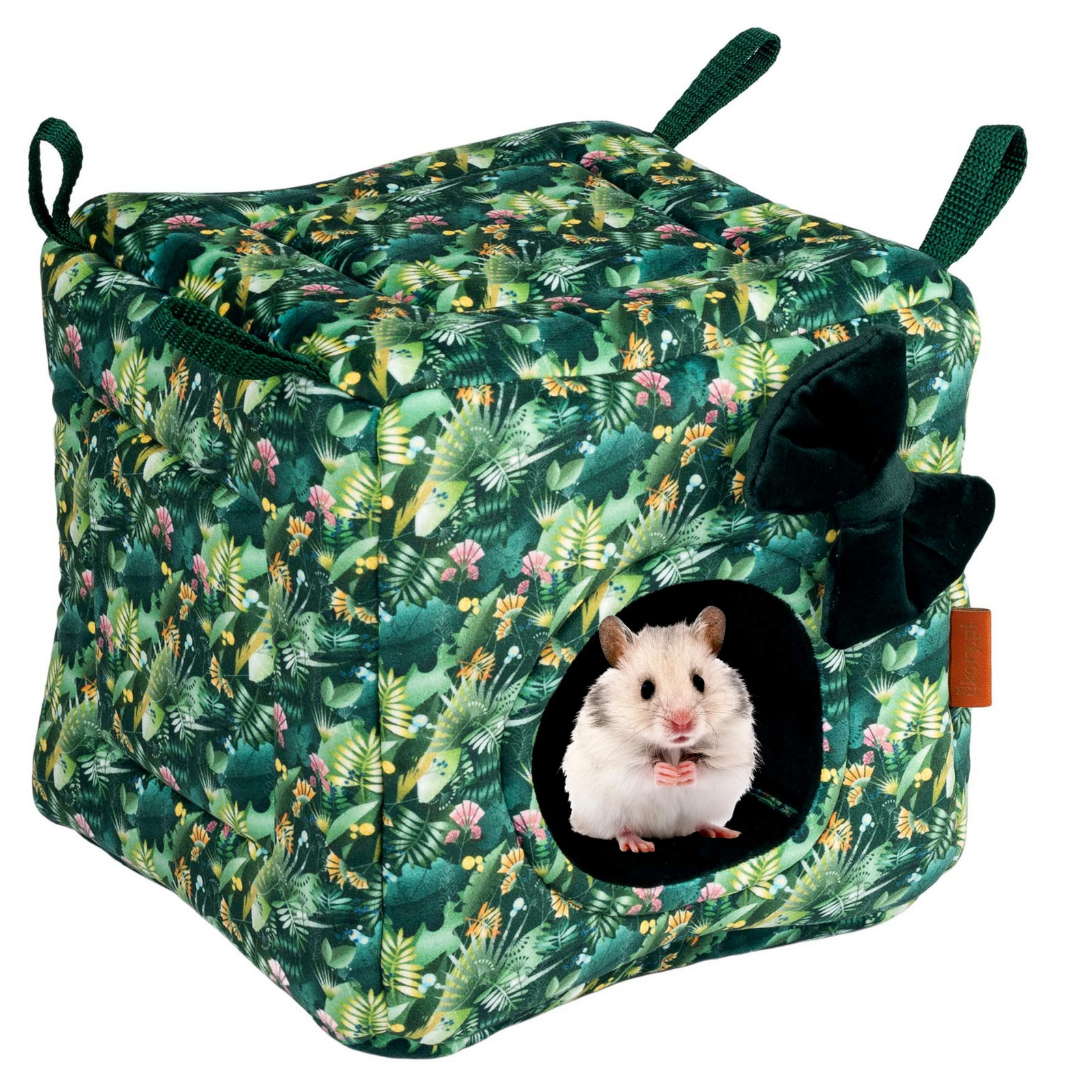 Kostka Závěsný Domeček Myš Krysař Fretka Osmák Degu Prasátko 22x22 cm